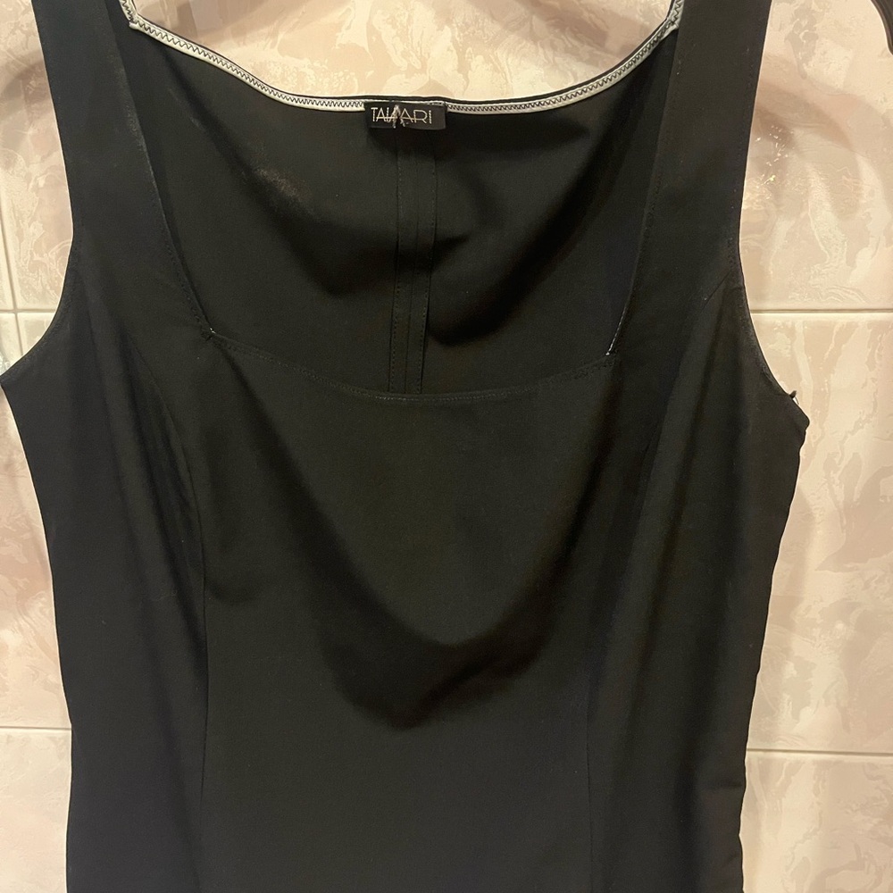 Tahari Black Sleeveless Dress